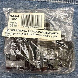 2000 Lego 3444 2x4 Ridge Roof Tile Steep Slopped Black